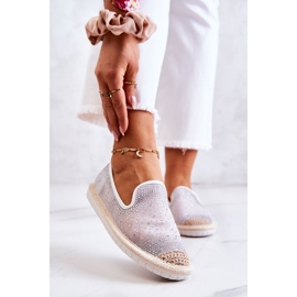 PG1 Alpargatas femininas de tecido com zircônias cúbicas cinza Deimos branco prata 1 PG1 Alpargatas femininas de tecido com zircônias cúbicas cinza Deimos branco prata 1