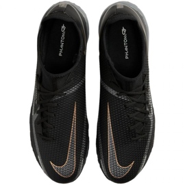 Chuteiras de futebol Nike Phantom GT2 Academy Df Tf DC0802 008 preto preto 1 Chuteiras de futebol Nike Phantom GT2 Academy Df Tf DC0802 008 preto preto 1