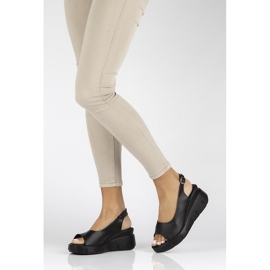 Sandálias de couro Filippo DS3595 / 22 Bk preto 1