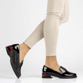 Sapatos de couro Filippo DP3720 / 22 Bk preto 2