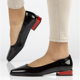 Sapatos de couro Filippo DP2383 / 22 Bkl preto 2