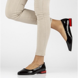 Sapatos de couro Filippo DP2383 / 22 Bkl preto 1