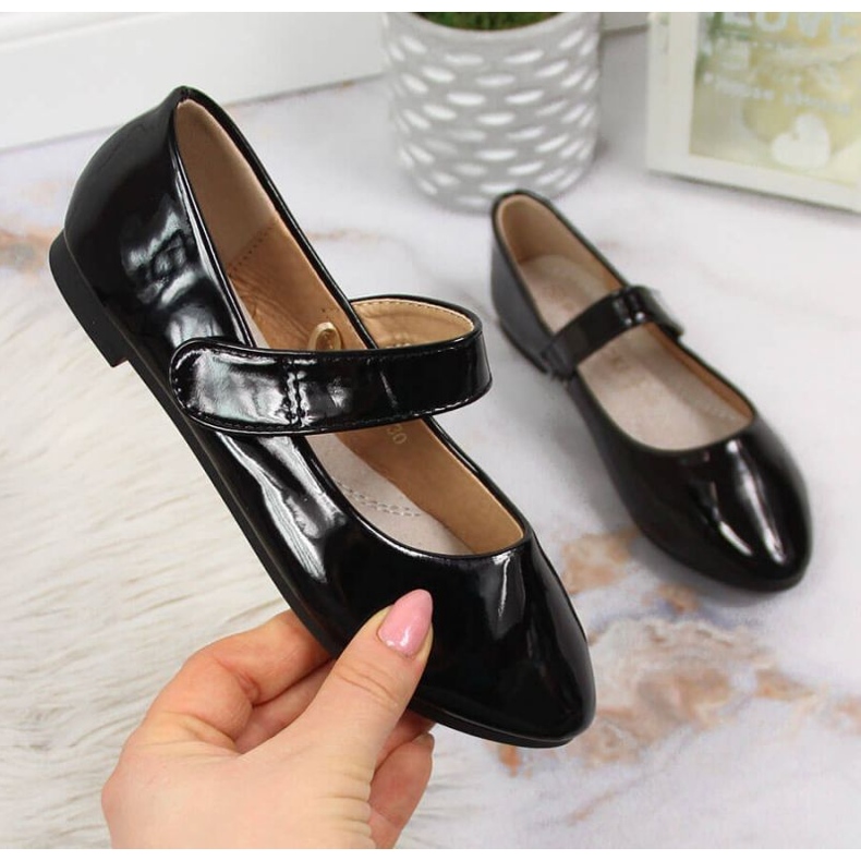 Velcro Preto Lacado Bailarina Jr Potocki 1