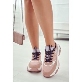 Tênis feminino tênis esportivo Big Star JJ274577 rosa 2