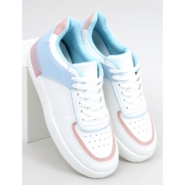 Libby Blue Trainers branco azul multicolorido 1