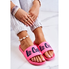 Chinelos femininos Lee Cooper LCW-22-42-1000 rosa neon 2