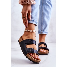 Chinelos femininos fivelas Inblu NM000028 Preto 1