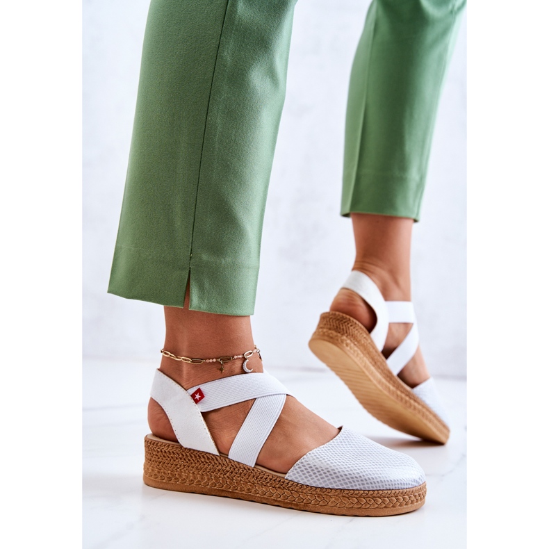 Alpercatas da moda feminina Big Star JJ276036 Branco 2