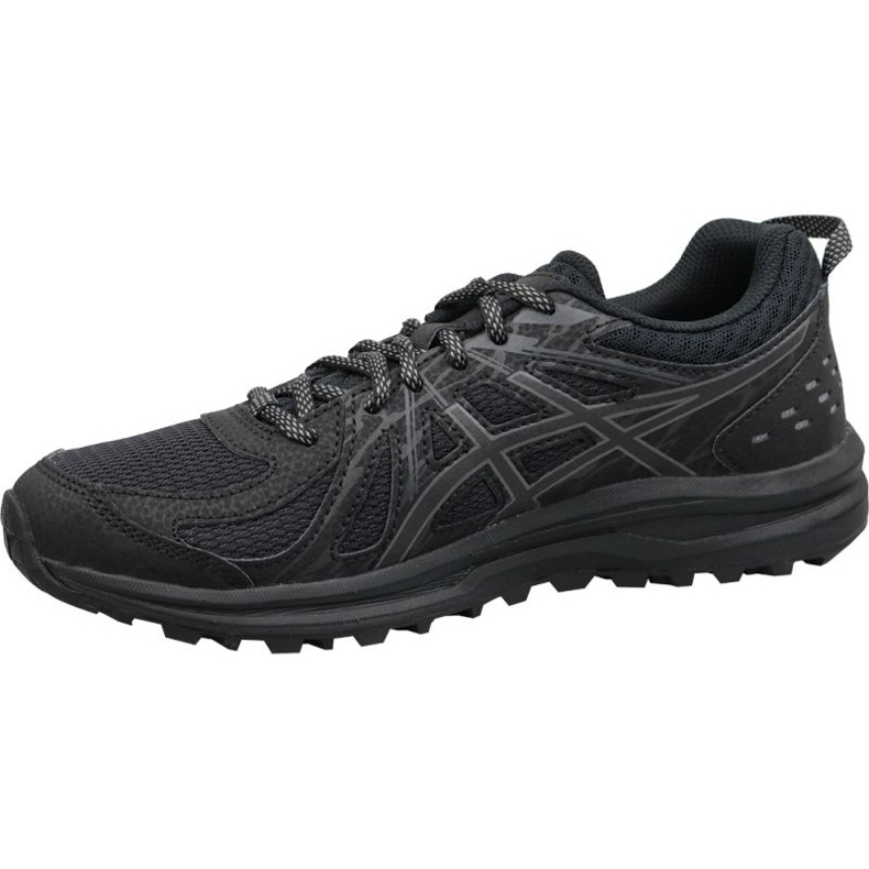 Tênis de corrida Asics Frequent Trail W 1012A022-001 preto 1