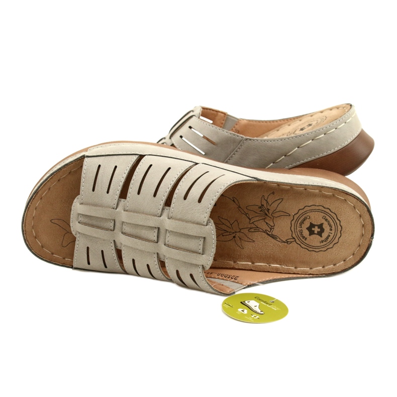 Flip feminino com um Evento OpenWork 22SD98-4536 Padrão cinza 5