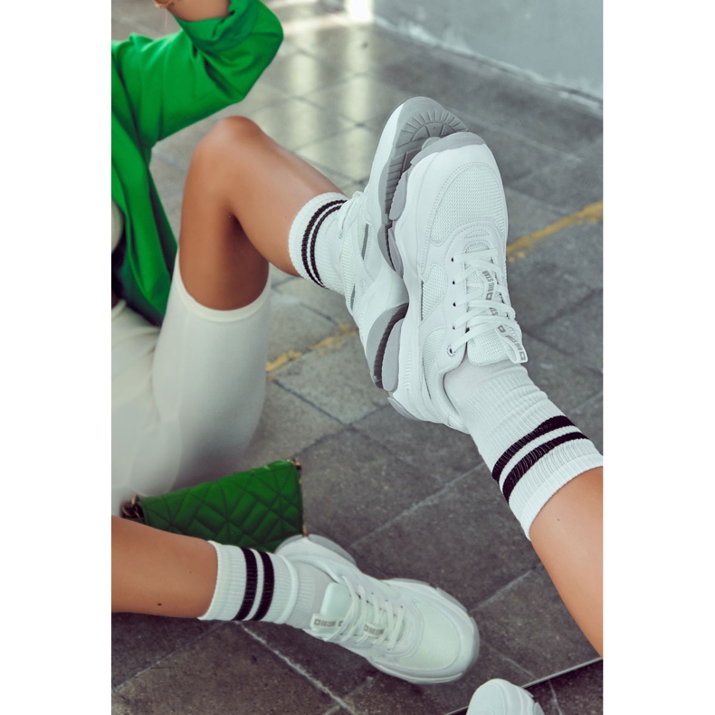 Tênis feminino tênis esportivo Big Star JJ274579 branco 1