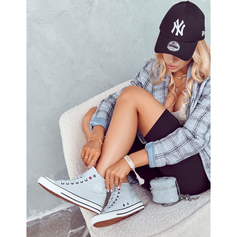 Tênis alto feminino Big Star JJ274209 Azul 2