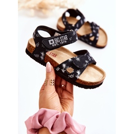 Sandálias infantis Big Star JJ374380 pretas preto 1