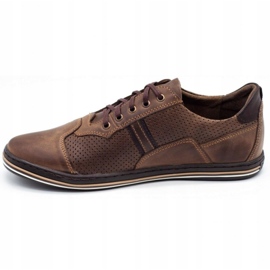 Polbut Sapatos masculinos casuais 1801P marrom 1