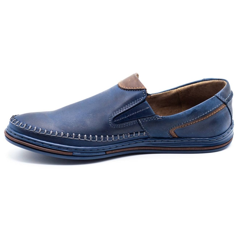 Polbut Sapatos masculinos mocassins 09 azul marinho azul-marinho 1