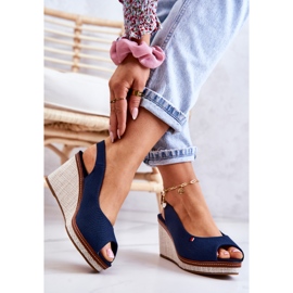 Sandálias femininas confortáveis com fivela azul marinho Thallas 2 Sandálias femininas confortáveis com fivela azul marinho Thallas 2