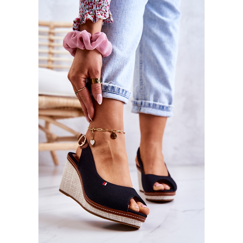 PS1 Sandálias femininas confortáveis ​​com fivela talas pretas preto 1