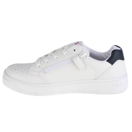 Tênis Tommy Hilfiger de corte baixo com cadarço W T3B4-32221-1355X336 branco 1 Tênis Tommy Hilfiger de corte baixo com cadarço W T3B4-32221-1355X336 branco 1
