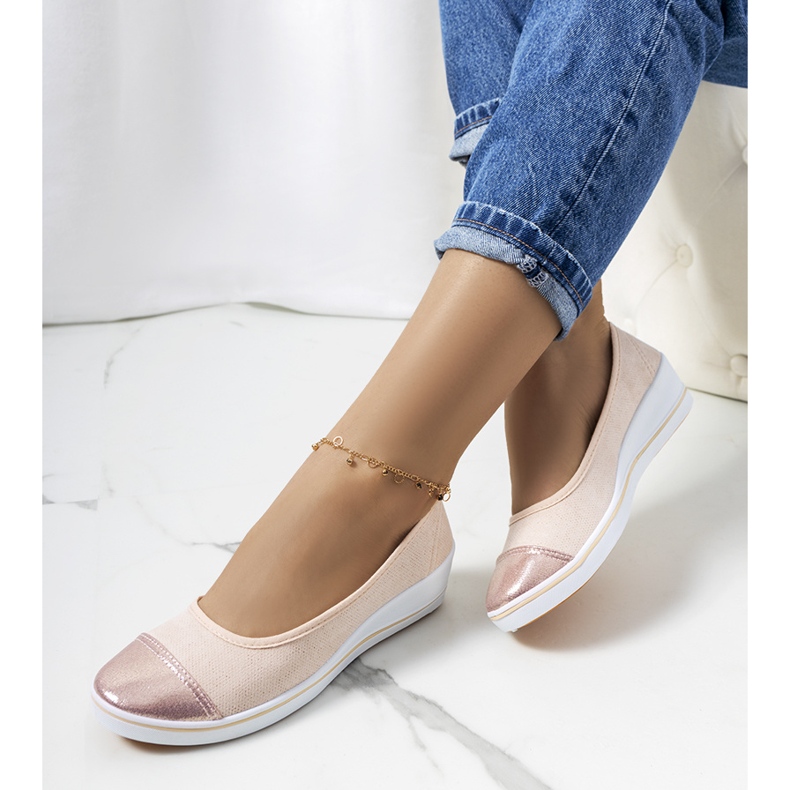 Tênis de cunha Barrie bege 1