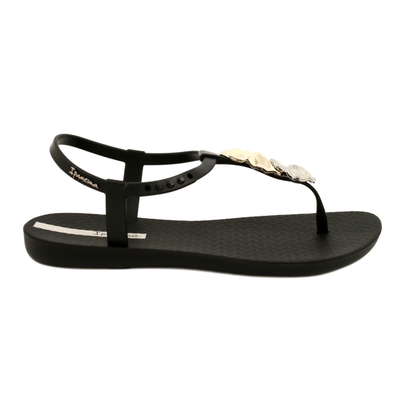 Chinelos com Decoração Ipanema 83182 preto 23526 prata dourado 1 Chinelos com Decoração Ipanema 83182 preto 23526 prata dourado 1