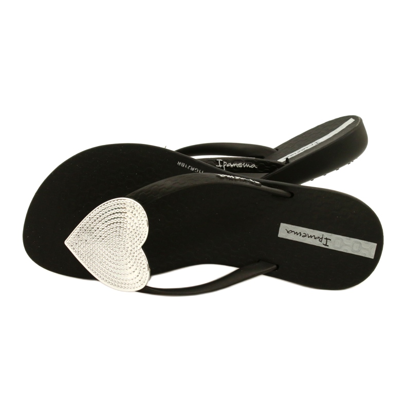 Ipanema Girls 'Japanese Maxi Fashion Kids Ipanama 82598 com um coração prateado preto 4