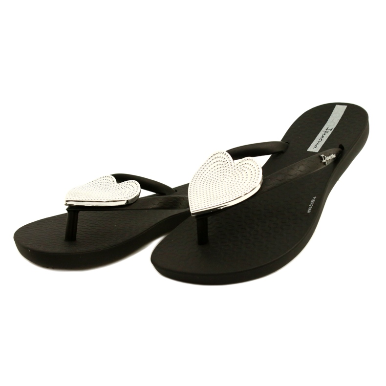 Ipanema Girls 'Japanese Maxi Fashion Kids Ipanama 82598 com um coração prateado preto 3