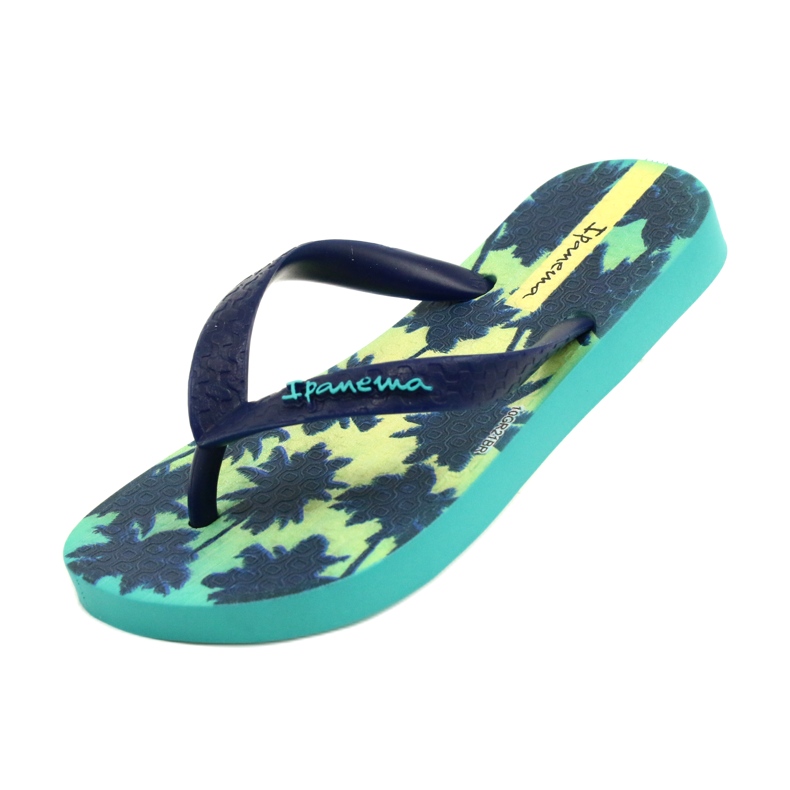 Ipanema japonês infantil 83185 Classic x Kids Green-Granatowe azul 3