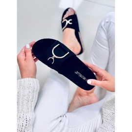 Chinelos de sola de cortiça Tara Black preto 2