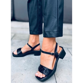 Sandália de salto alto Sharon Black preto 1