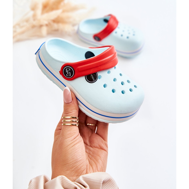 Chinelos infantis confortáveis ​​Mint Cracks Colly verde 1