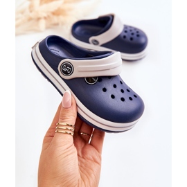 Chinelos infantis confortáveis ​​Crooks Azul Marinho Colly azul-marinho 1