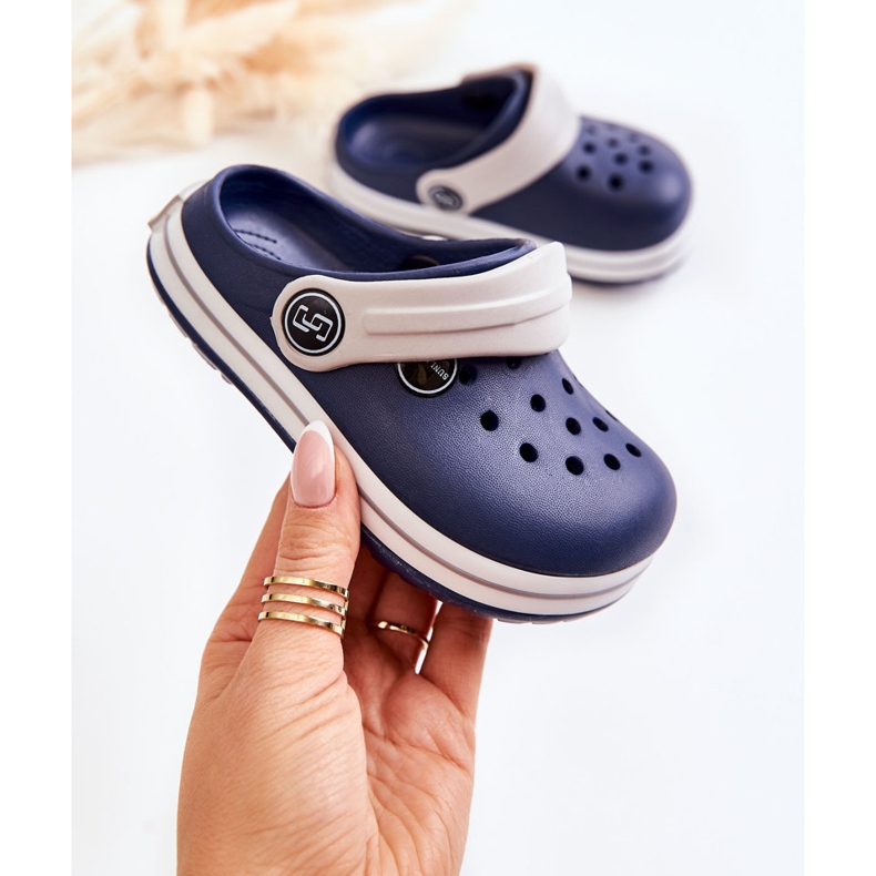 Chinelos infantis confortáveis ​​Crooks Azul Marinho Colly azul-marinho 1