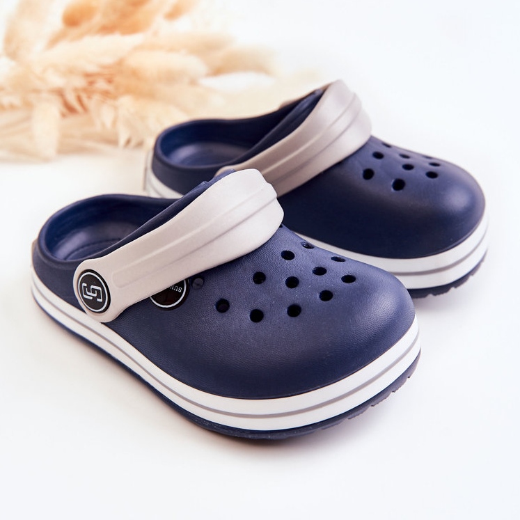Chinelos infantis confortáveis ​​Crooks Azul Marinho Colly azul-marinho 2