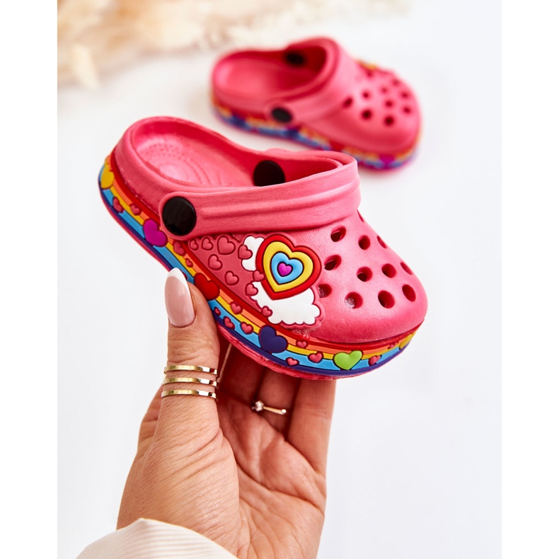 Chinelos infantis em espuma Crocs Red Charie vermelho 1