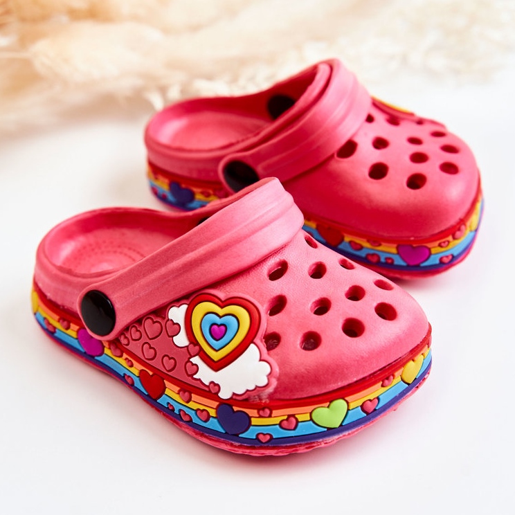 Chinelos infantis em espuma Crocs Red Charie vermelho 2
