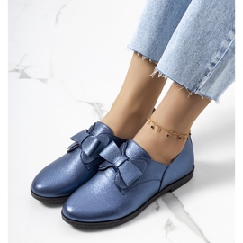 Sapato azul marinho com laço Korner azul-marinho 1