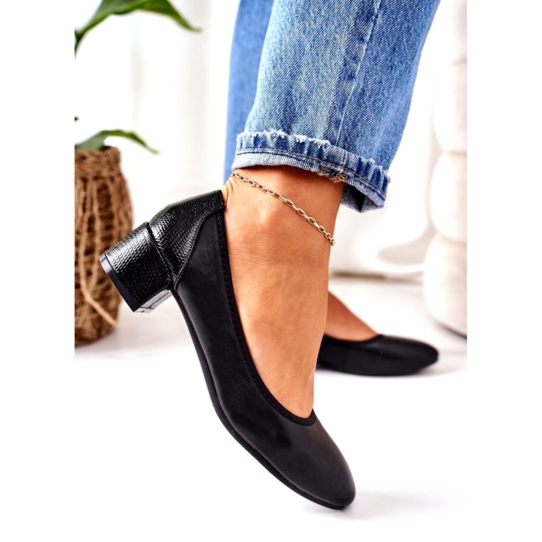 S.Barski Sapatos de couro S. Barski 20-L1 Preto 3