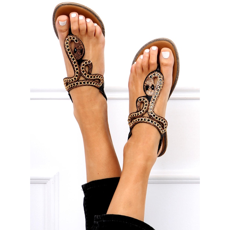 Chinelos de dedo Rush Black preto 1