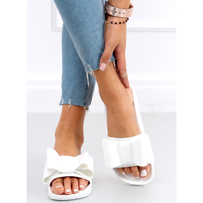 Chinelos de mulher de silicone Vinca White branco 1