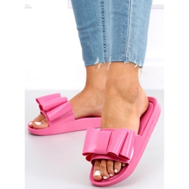 Chinelos femininos de silicone Vinca Fushia rosa 1