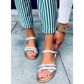 Sandálias femininas Celia White branco 2