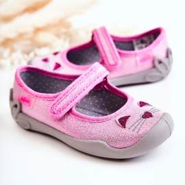 BEFADO S.A. Chinelos bailarina Befado Cats 114X451 Rosa-cinza 1