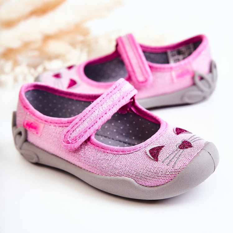 BEFADO S.A. Chinelos bailarina Befado Cats 114X451 Rosa-cinza 1