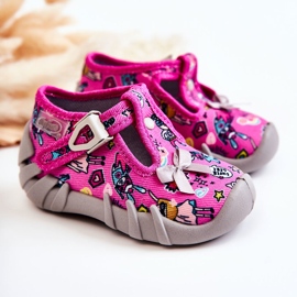 BEFADO S.A. Chinelos Befado Supergirl com Laço 110P457 Rosa-Cinza 1