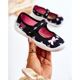 BEFADO S.A. Chinelos Bailarina Infantil Befado Com Laço 114X481 Azul Marinho 1