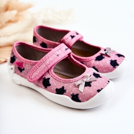 BEFADO S.A. Chinelos bailarina infantil Befado com laço 114X480 Rosa 2