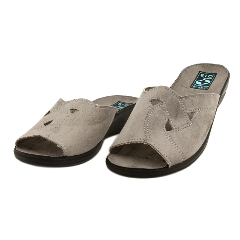 Adanex Sandálias femininas BIO Nature 27341 cinza 3