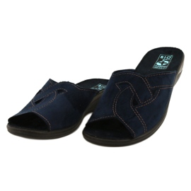 Adanex Sandálias femininas BIO Nature 27340 azul marinho 2