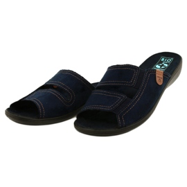 Adanex Chinelos de mulher BIO Nature 26027 Azul marinho 3