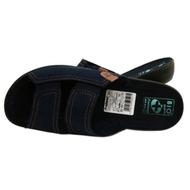 Adanex Chinelos de mulher BIO Nature 26027 Azul marinho azul-marinho 5